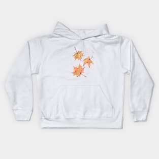 Fall leaves painting Kids Hoodie